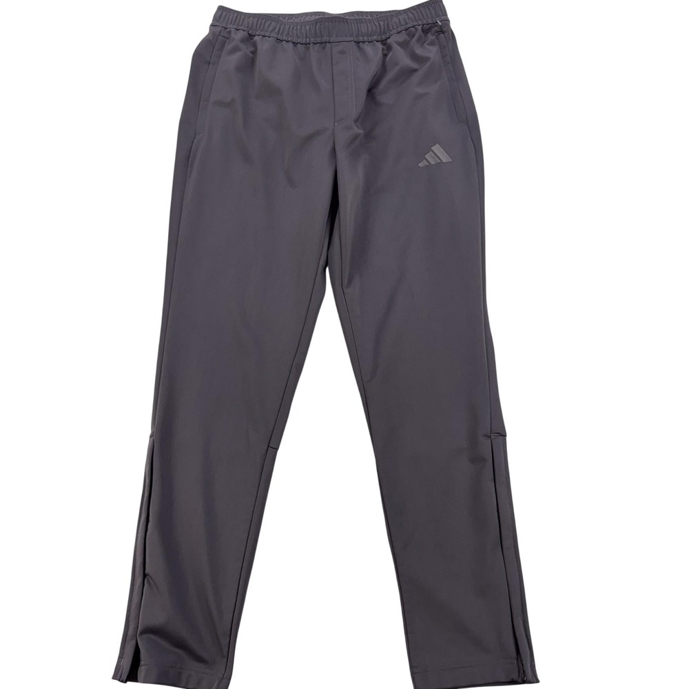 Adidas Tricot Track Pants Mens Large Gray Athletic Gym Running Joggers KD3637